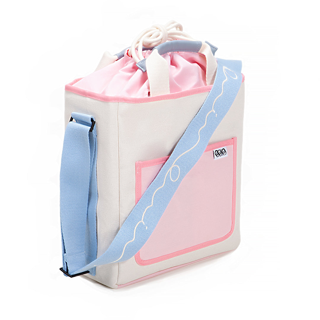 TIDY BAG L STRAWBERRY MILK [Strap not detachable]