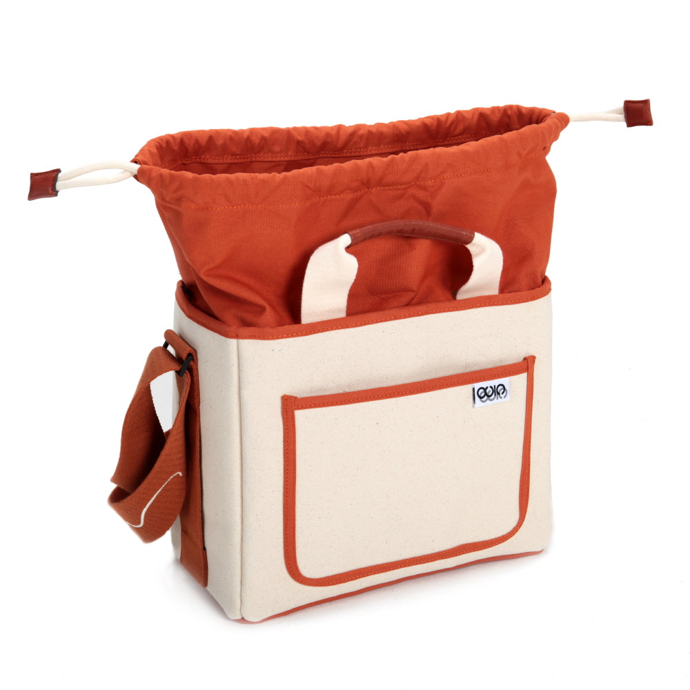 TIDY BAG M TAN BROWN